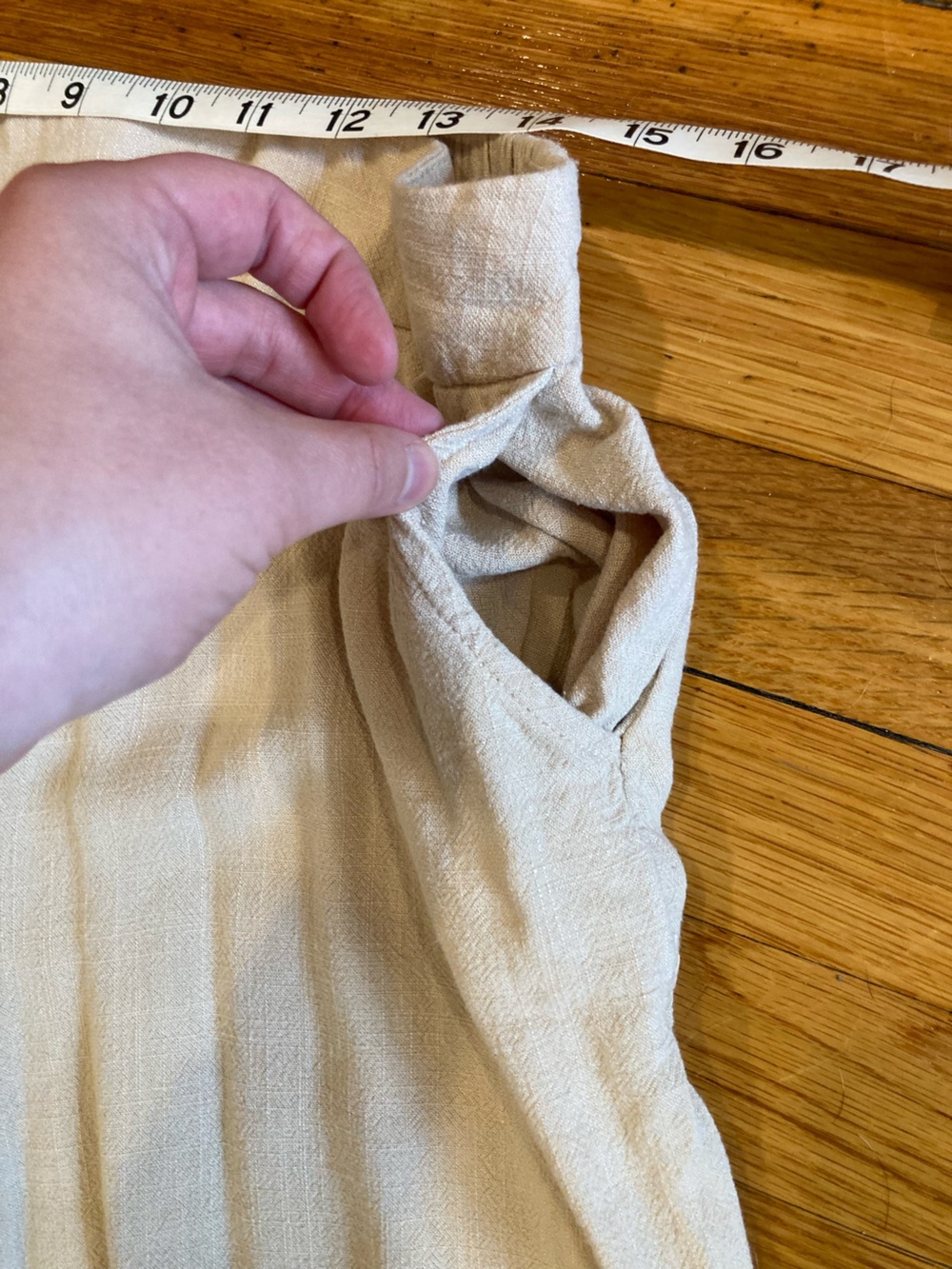 Cotton Linen Blend Wide Leg Pants - Picture 8 of 10